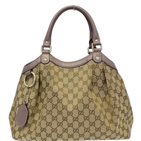 gucci tecido|Gucci canvas bag.